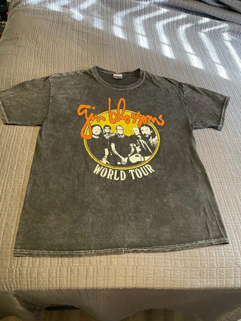 Gin Blossoms Black World Tour T-Shirt Unisex Size Large - Picture 1 of 7